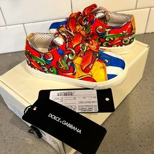 Dolce & Gabbana – Print Slip-On Sneaker (Baby & Toddler) 
CARRETTO Size 23